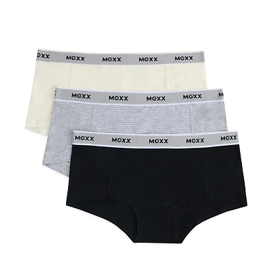 Mexx Women’s 3-Pack Hipster Underwear with Branded Elastic, XS-XL