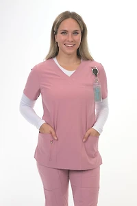 Greentown Canada Scrubs Top (Zinnia 6218-1074), XS-2XL