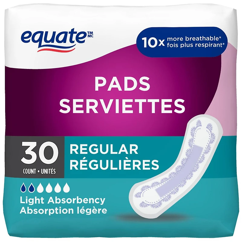 Serviettes pour incontinence urinaire légère