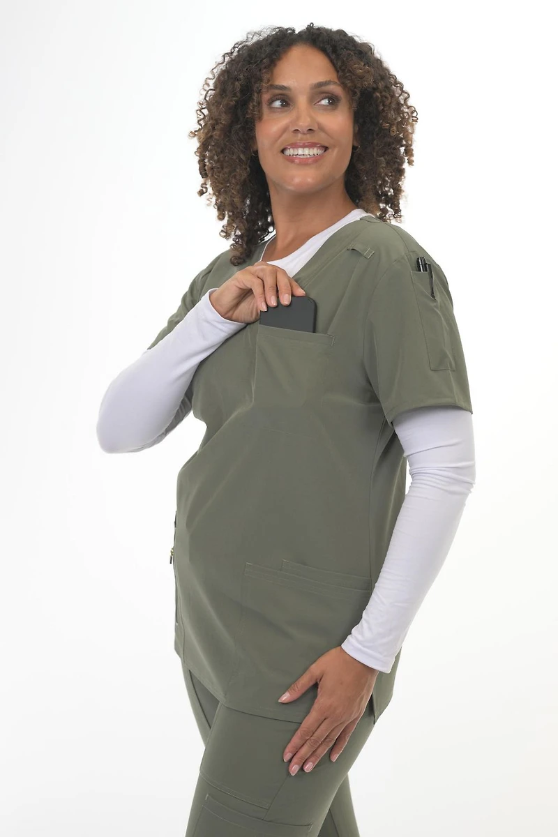 Zinnia Scrubs V-Neck Top