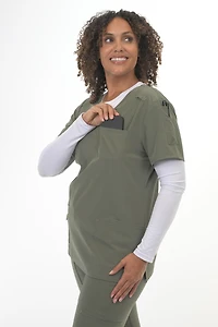 Zinnia Scrubs V-Neck Top