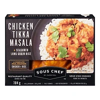 Poulet Tikka Masala avec riz à grains longs assaisonné Sous Chef par Cardinal 704 g