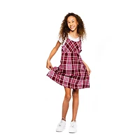 Girls Justice - Robe 2 pièces simplement à carreaux