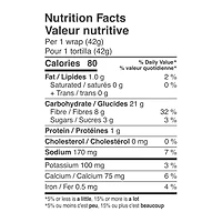 BFree Gluten Free Sweet Potato Tortillas, 6 tortillas, 252 g total
