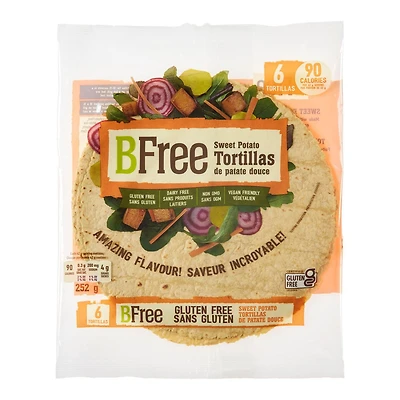 BFree Gluten Free Sweet Potato Tortillas, 6 tortillas, 252 g total