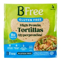 Tortillas hyperprotéinées sans gluten BFree 4 tortillas, total de 168 g