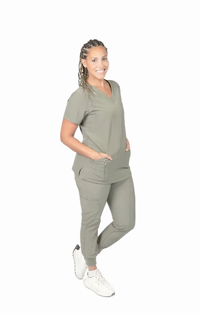Greentown Canada Scrubs Top (Zinnia 6218-1074), XS-2XL