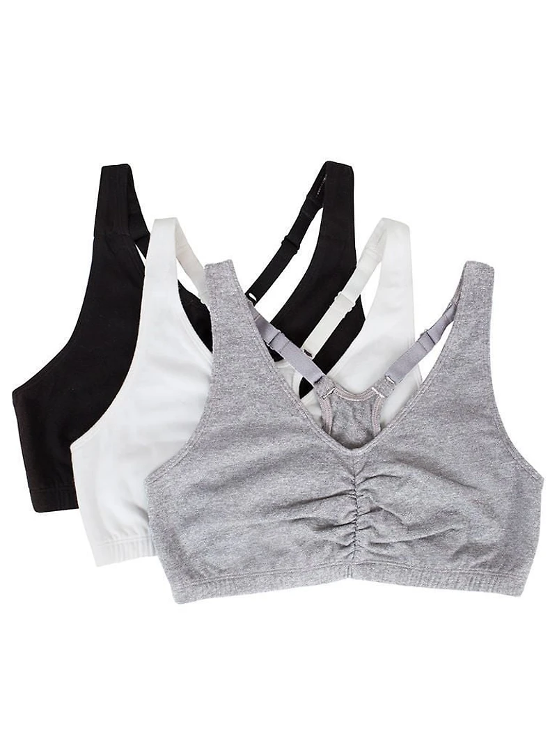 Soutien-gorge sport construit Fruit of the Loom pour femmes en paq. de 3 Tailles 34, 36, 38, 40, 42