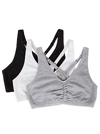 Soutien-gorge sport construit Fruit of the Loom pour femmes en paq. de 3 Tailles 34, 36, 38, 40, 42