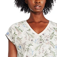 Chemise de nuit à encolure en V George pour femmes