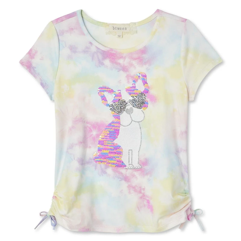 Btween Girls' Side Tie Tee