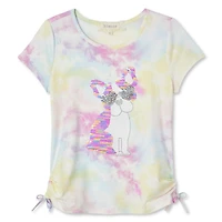 Btween Girls' Side Tie Tee