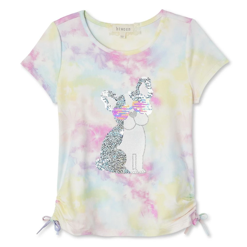 Btween Girls' Side Tie Tee