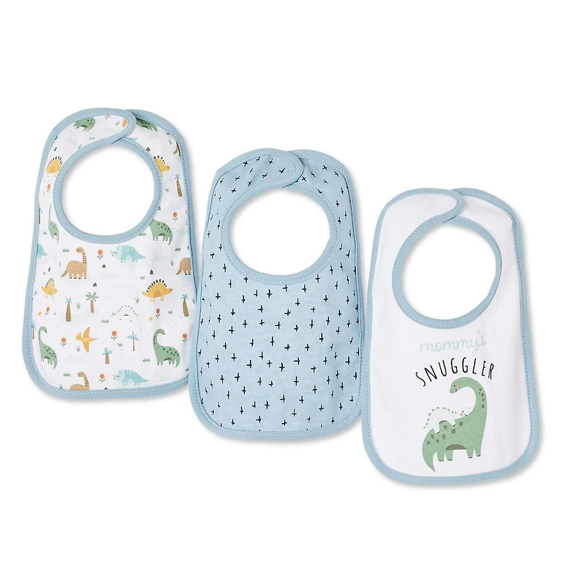 Lot de 3 bavettes George collection non genrée pour nourrissons Taille unique