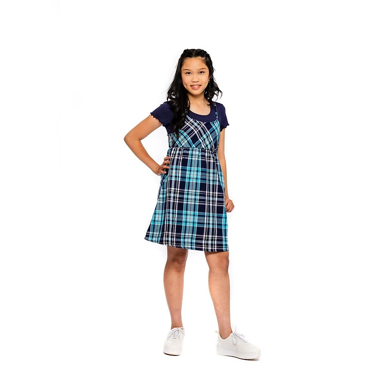 Girls Justice 2 Piece Simply Plaid Dress
