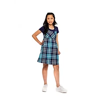 Girls Justice 2 Piece Simply Plaid Dress