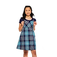 Girls Justice 2 Piece Simply Plaid Dress