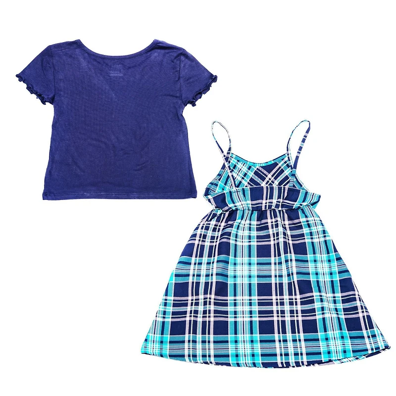 Girls Justice 2 Piece Simply Plaid Dress