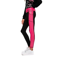 Legging à rayures rose Justice pour filles