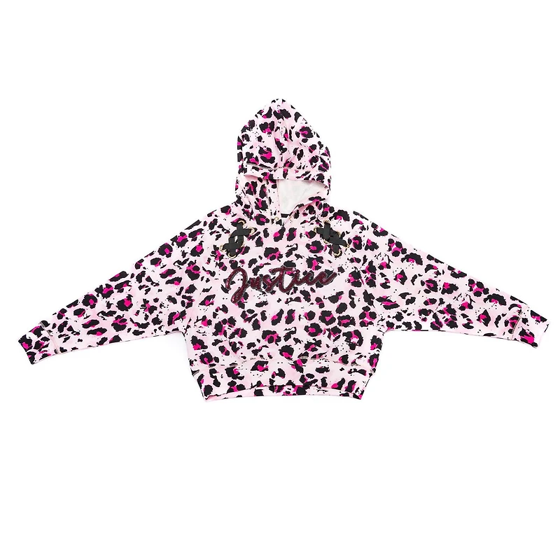 Sweat à capuche à manches longues Justice Just Justice pour filles