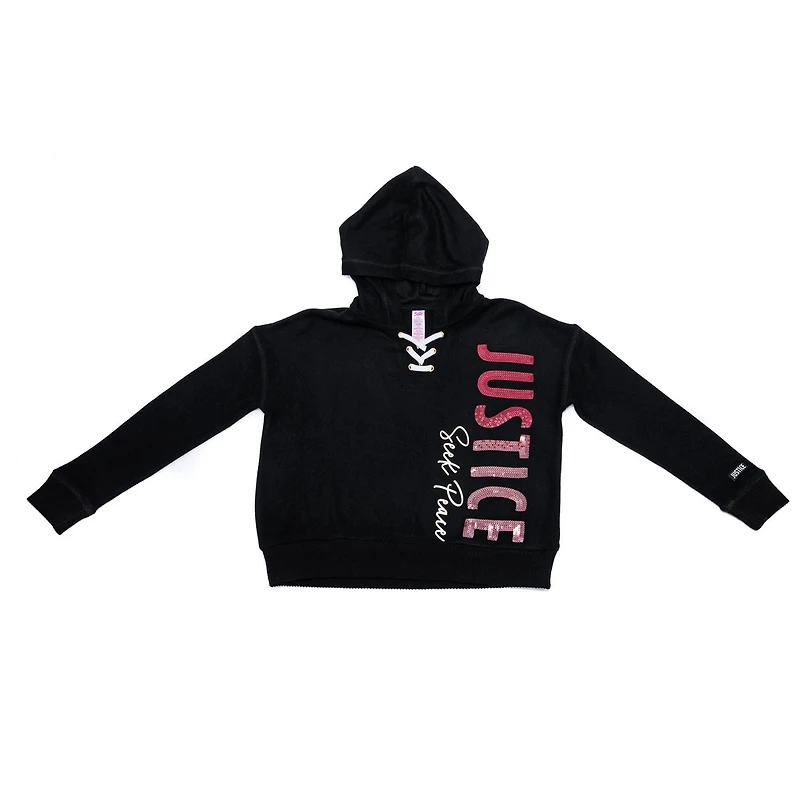 Sweat à capuche à manches longues Justice Radiating Joy pour filles
