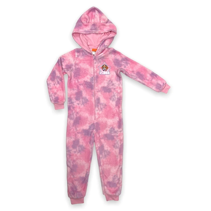 La Pat'Patrouille Pyjama une pièce à manche longue et capuchon pour filles