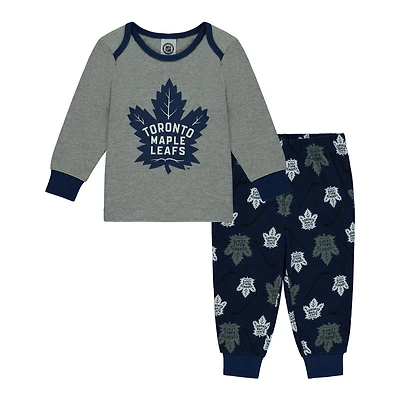 Toronto Maple Leafs two piece sleep set for infants