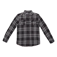 Chemise Dark Black avec poches et à manches longues pour hommes