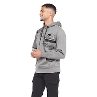 Chandail manches longues à capuchon Dark Black pour hommes