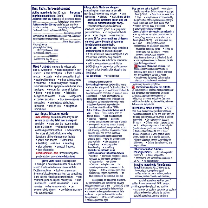 Vicks Dayquil Complete Cold & Flu Liquid, 354mL