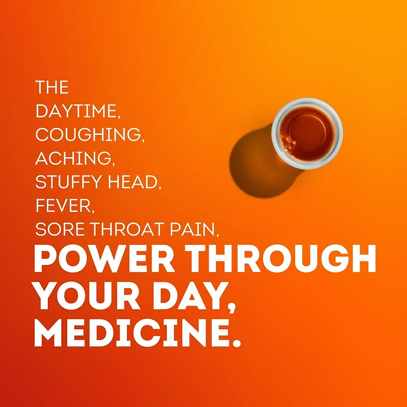 Médicament liquide DayQuil rhume et grippe 354 ml