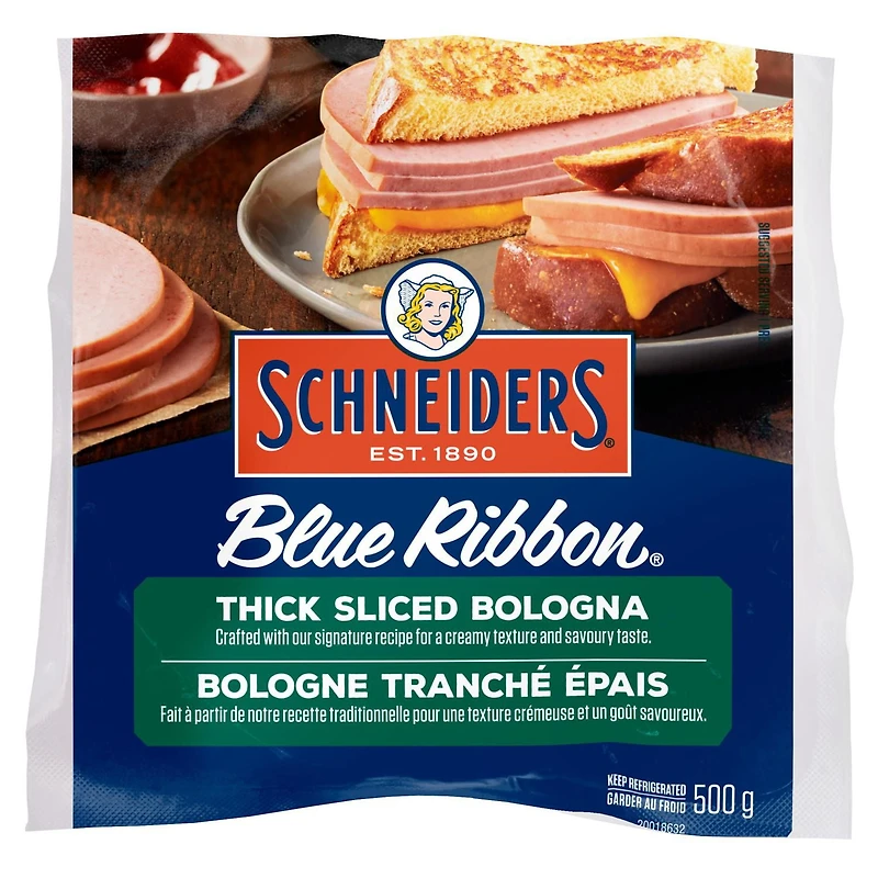 Schneiders Blue Ribbon Thick Sliced Bologna, 500 g