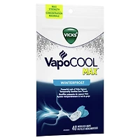 Vicks VapoCOOL SEVERE Medicated Drops, Maximum-Strength Relief to Soothe Sore Throat Pain, 45ct