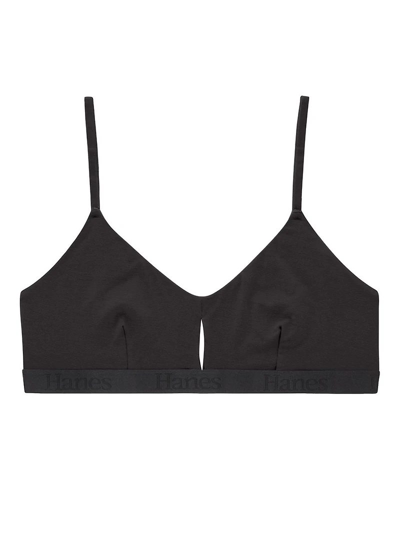 Hanes Originals pour femmes, Bralette courte dégagée super douce