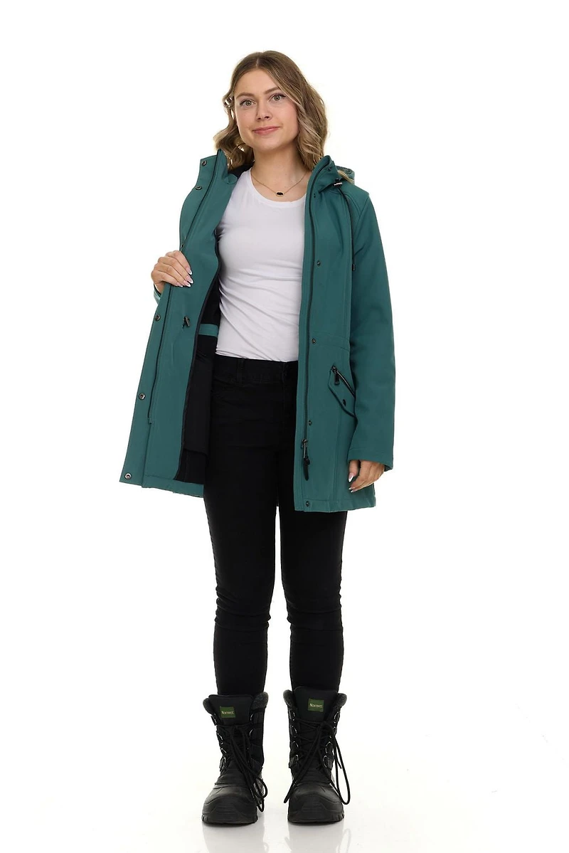 Tec-One Ladies Softshell Anorak Hooded Jacket, XS- XL