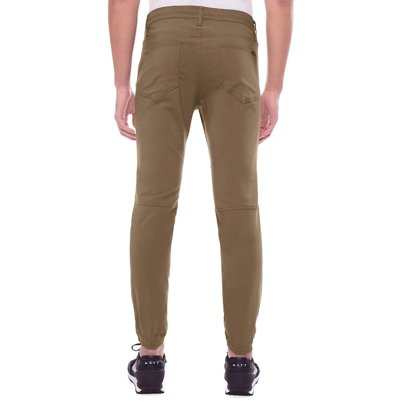 Dark Black Men's Comfort Stretch Pull-On Jogger