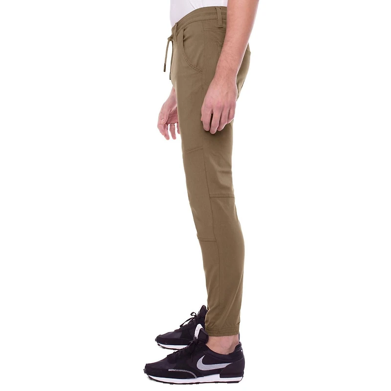 Dark Black Men's Comfort Stretch Pull-On Jogger