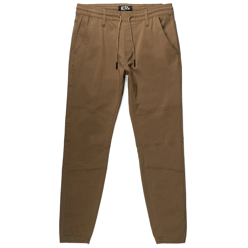 Dark Black Men's Comfort Stretch Pull-On Jogger