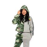 Girls Justice Camoflower Long Sleeve Hoodie