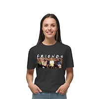 Ladies Friends Football Game Short Sleeve T-Shirt