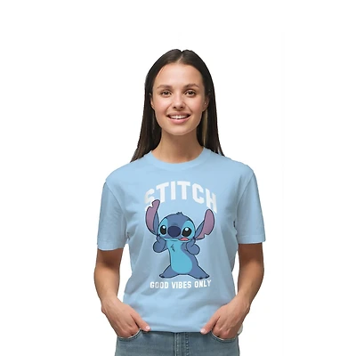 Femme Disney Lilo & Stitch Good Vibes Only T-shirt à manches courtes