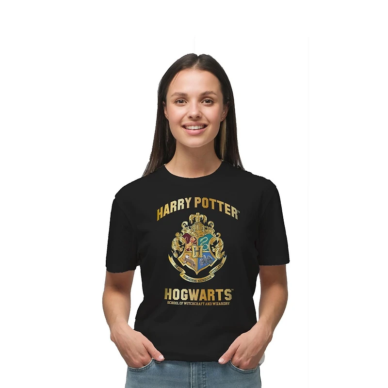 T-shirt à manches courtes pour femmes Harry Potter Poudlard pour toujours