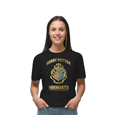 T-shirt à manches courtes pour femmes Harry Potter Poudlard pour toujours