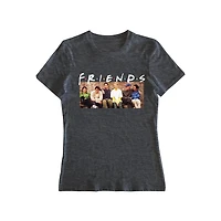Ladies Friends Football Game Short Sleeve T-Shirt