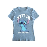 Femme Disney Lilo & Stitch Good Vibes Only T-shirt à manches courtes