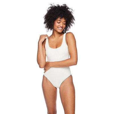 No Boundaries Women's Scoop Neckline Swimsuit