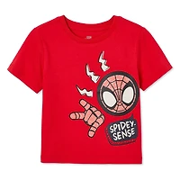 Lot de 2 hauts Spider-Man Marvel pour petits garçons Tailles 2T-5T