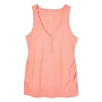 Paisley Sky Maternity Snap Henley Tank