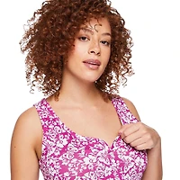 Débardeur à col henley avec boutons pression Paisley Sky Maternité