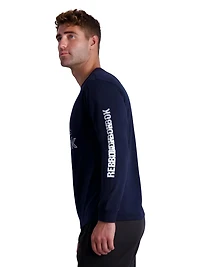 T-shirt graphique à manches longues Reebok pour homme Tailles S-3XL